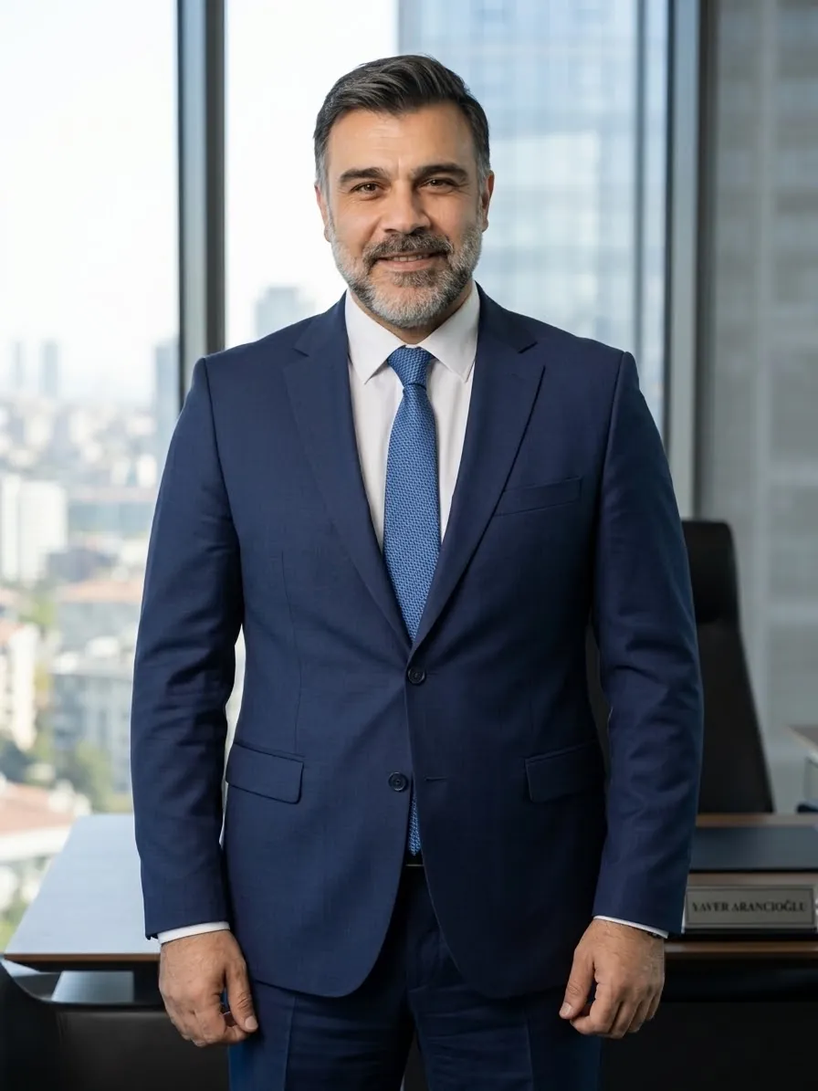 Yaver Arancıoğlu takım elbiseyle portre fotoğrafında